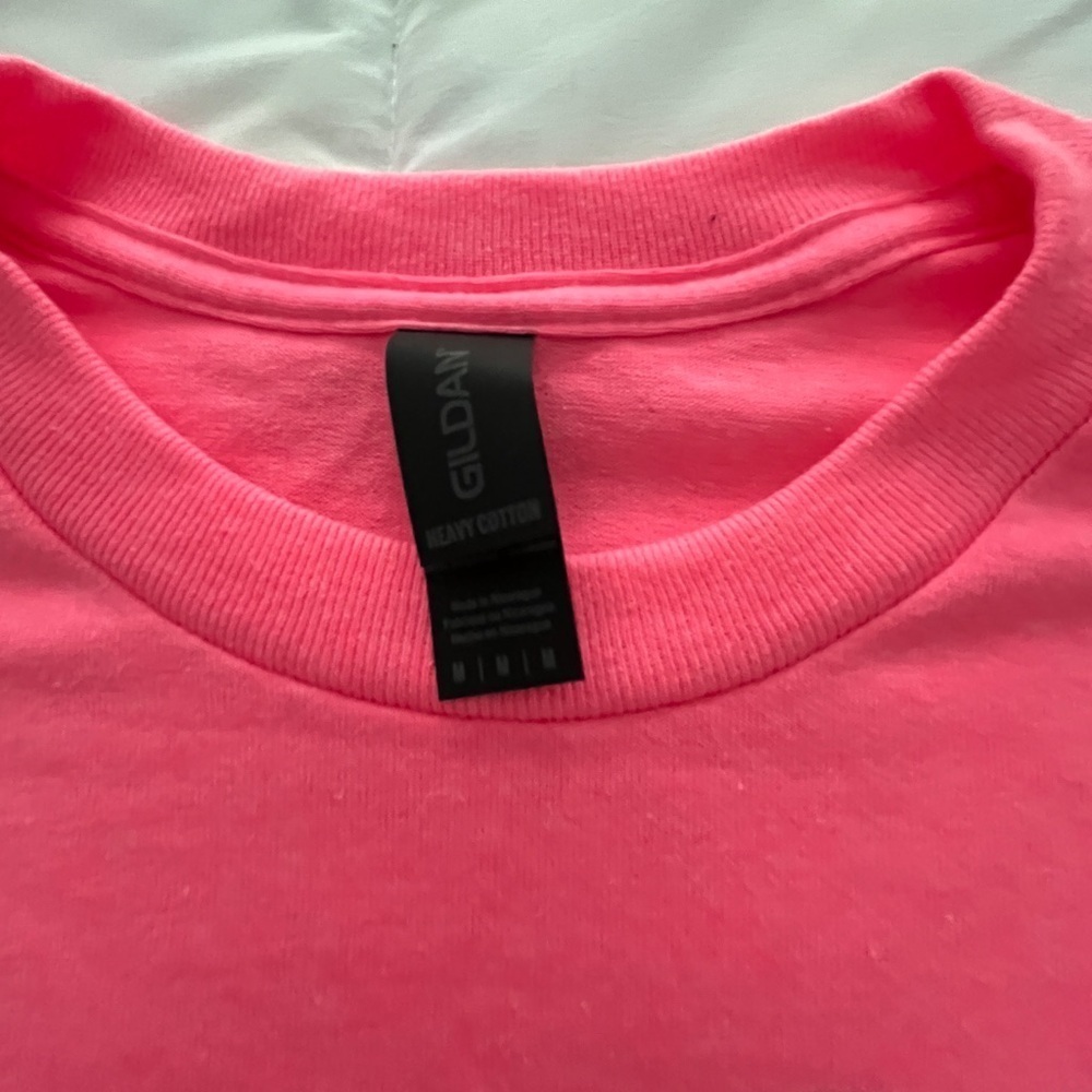 Neon Pink T-Shirt. “Santa’s Favorite Hot Mess”. Size M - Picture 2 of 2